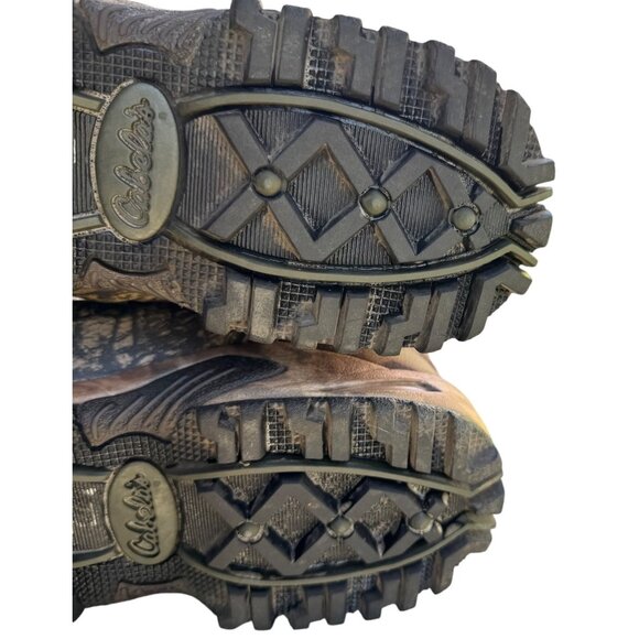 Cabela’s Mens 9.5 D Waterproof Hunting Camouflage Camo Boots Zip Up Lace - Picture 7 of 9